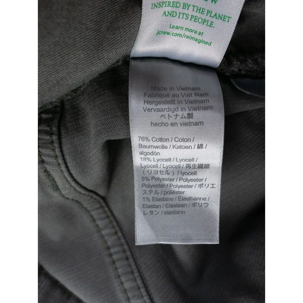 J Crew Pants Mens 32 Actual 35x28 Gray Vintage Slim Straight Stretch Corduroy